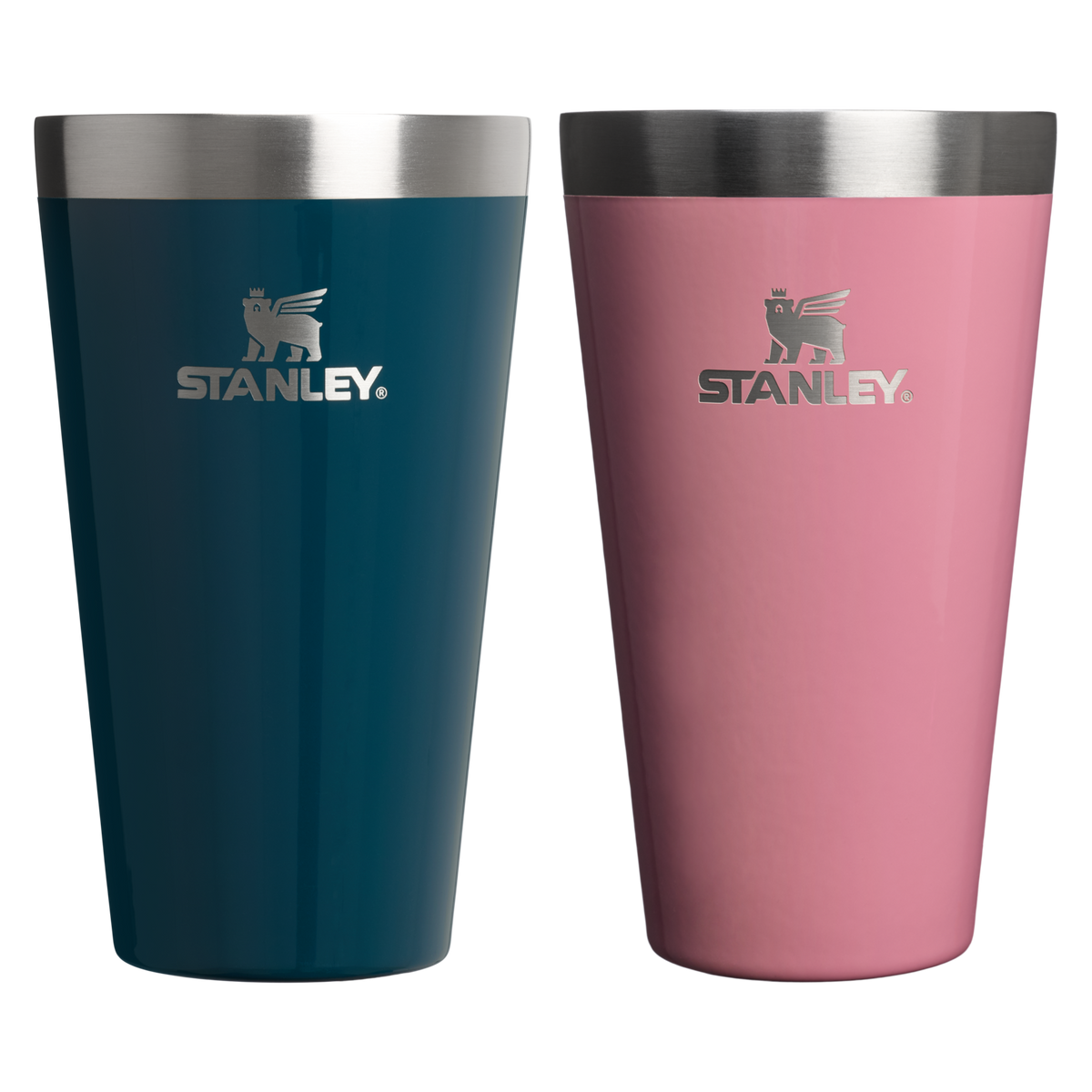 Stanley 1913 Stay Chill Stacking Pint (2x) 0.47L in Ponderosa Gloss/Port Shimmer | Front View