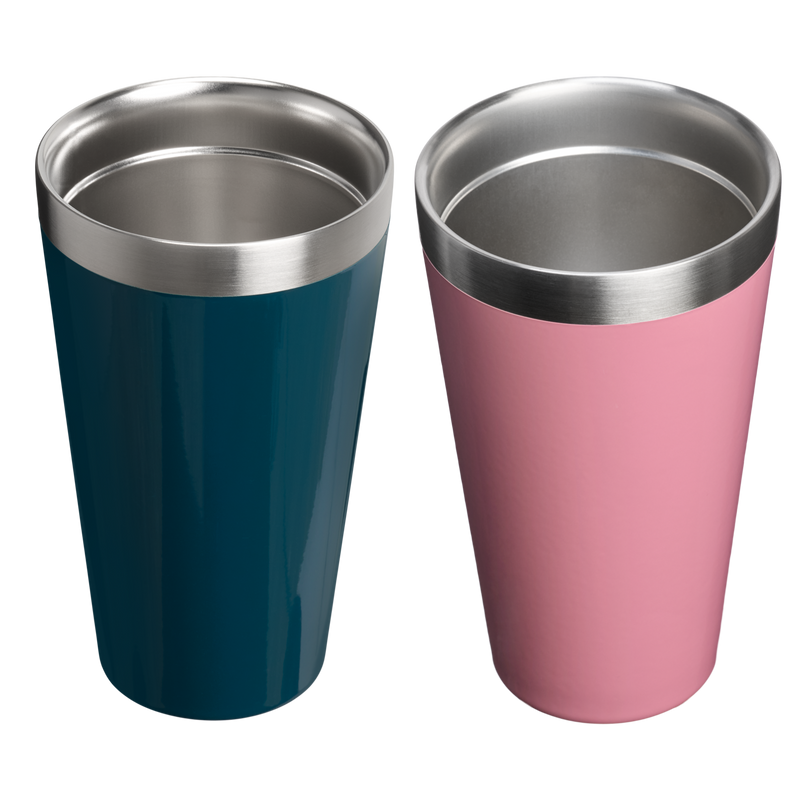 Stanley 1913 Stay Chill Stacking Pint (2x) 0.47L in Ponderosa Gloss/Port Shimmer | Back View