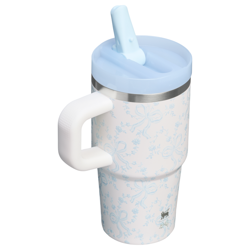 Stanley 1913 Stanley 1913 x LoveShackFancy Quencher® ProTour Tumbler 0.59L in Coquette Bow - Winter Ice | Terug Bekijken