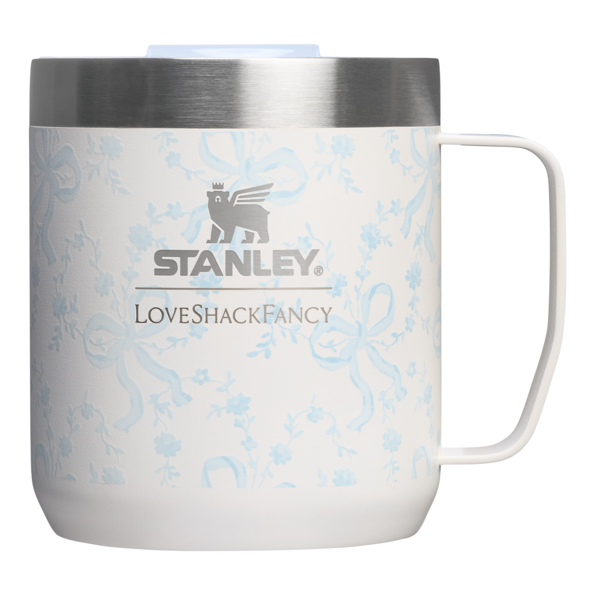 Stanley 1913 Stanley 1913 x LoveShackFancy Camp Mug Set 0.35L en Coquette Bow - Winter Ice | Delante Ver