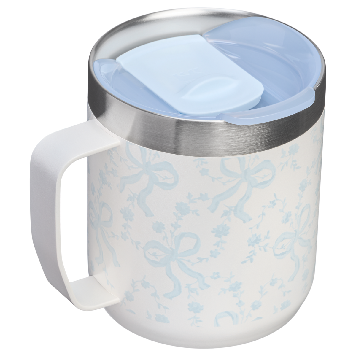 Stanley 1913 Stanley 1913 x LoveShackFancy Camp Mug Set 0.35L en Coquette Bow - Winter Ice | Detrás Ver