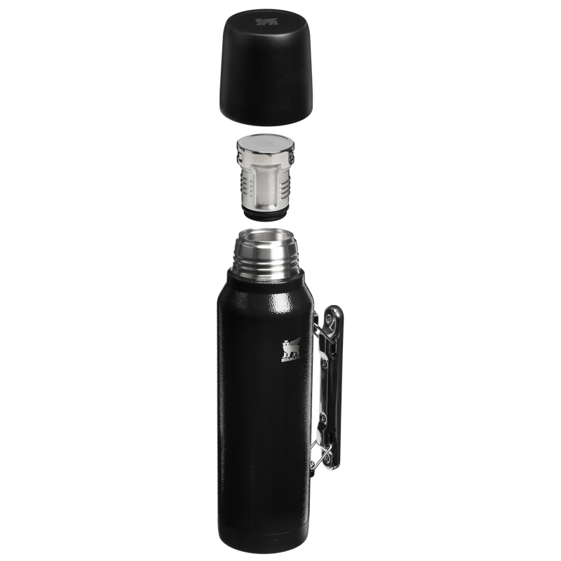 Stanley 1913 New Legend Bottle 1.4L in Hammertone Black | Sezione trasversale Visualizza