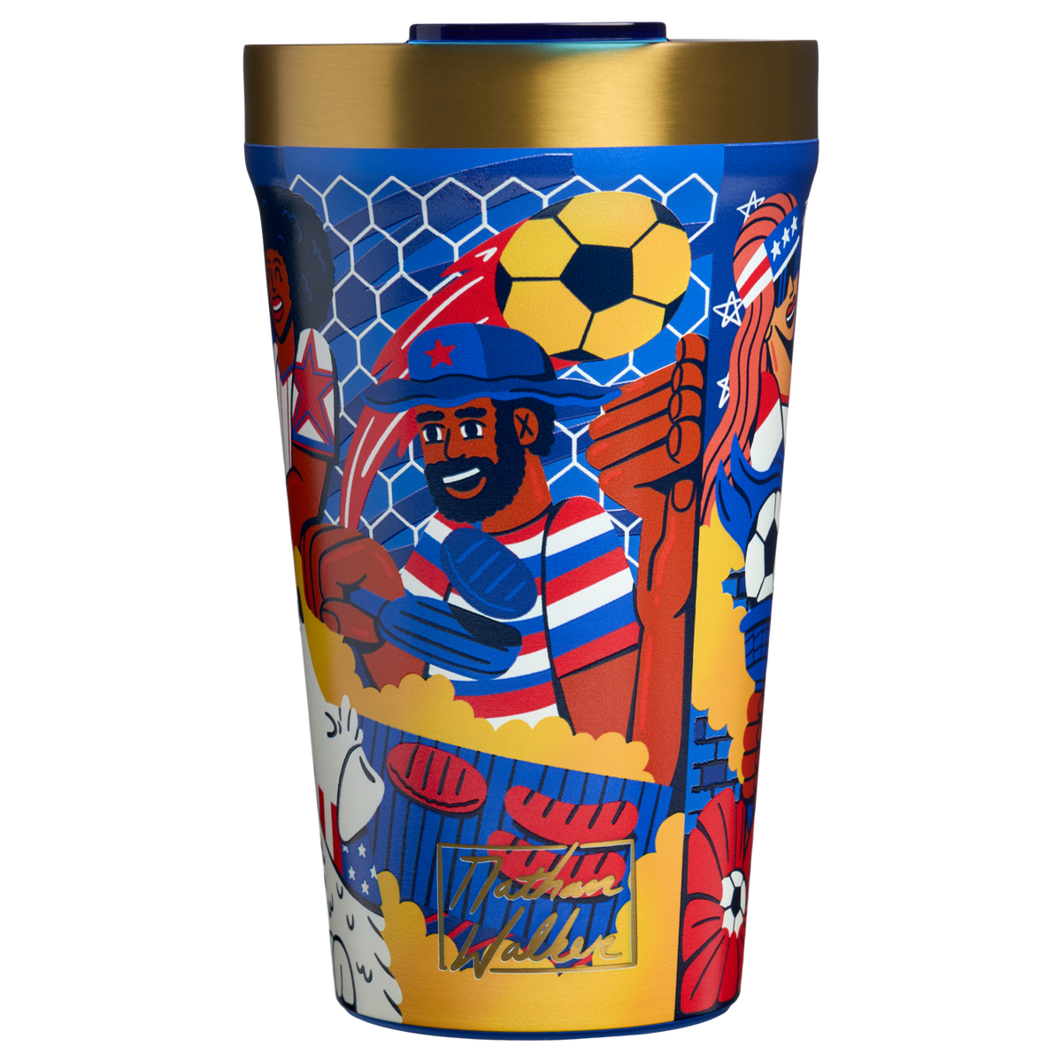 Stanley 1913 Fútbol Artist Collection Tumbler 0.47L in USA | Back View