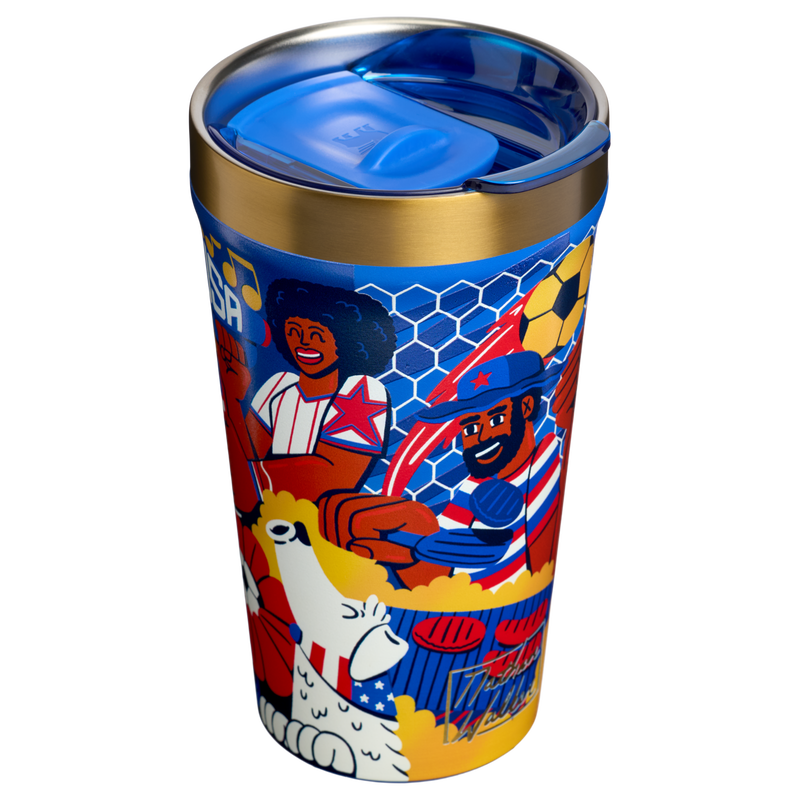 Stanley 1913 Fútbol Artist Collection Tumbler 0.47L in USA | Back View