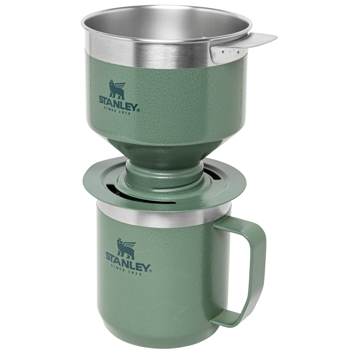 Stanley 1913 Pendleton Yakima Camp Stripes Perfect-Brew Pour Over Set in Hammertone Green | View 2