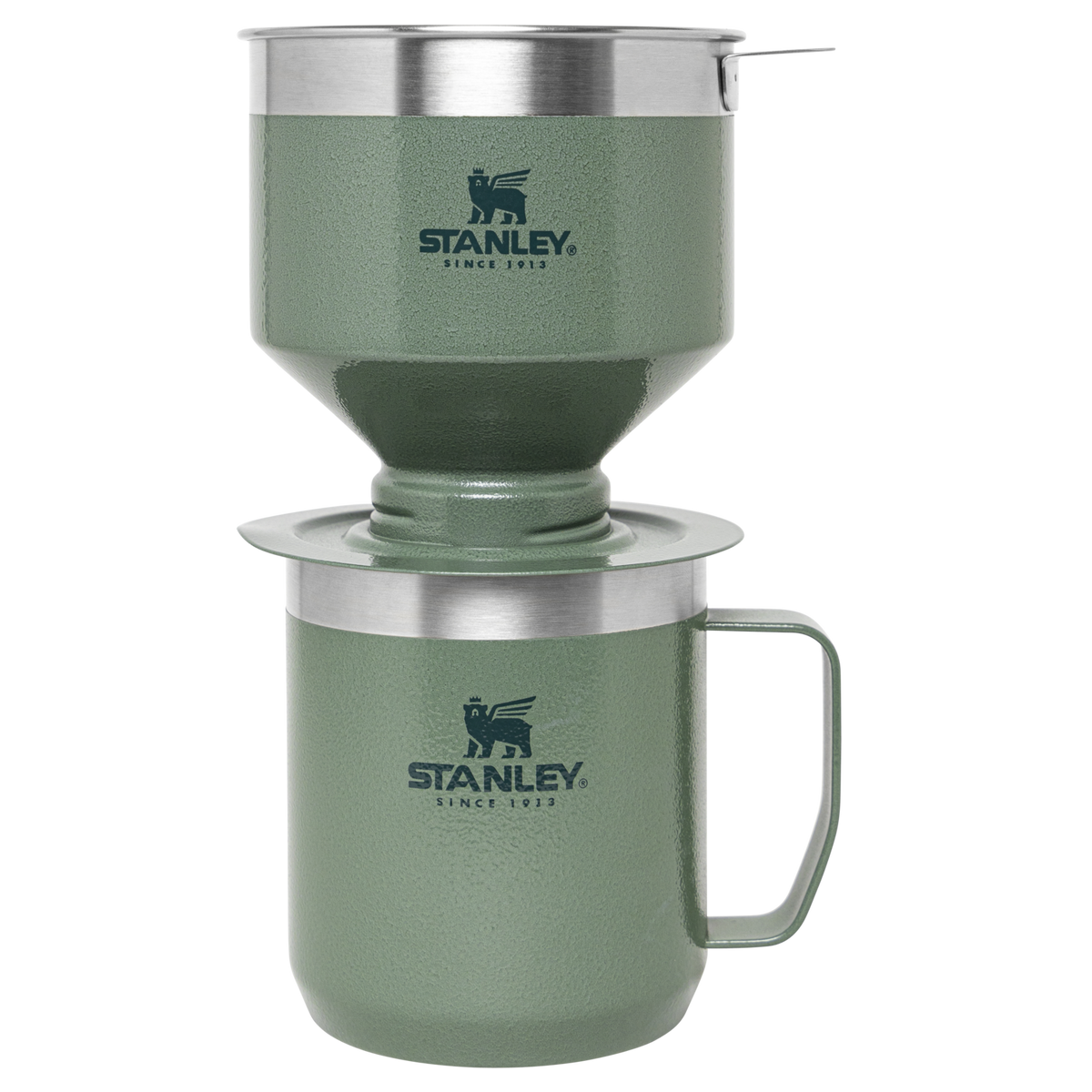 Stanley 1913 Pendleton Yakima Camp Stripes Perfect-Brew Pour Over Set in Hammertone Green | View 1