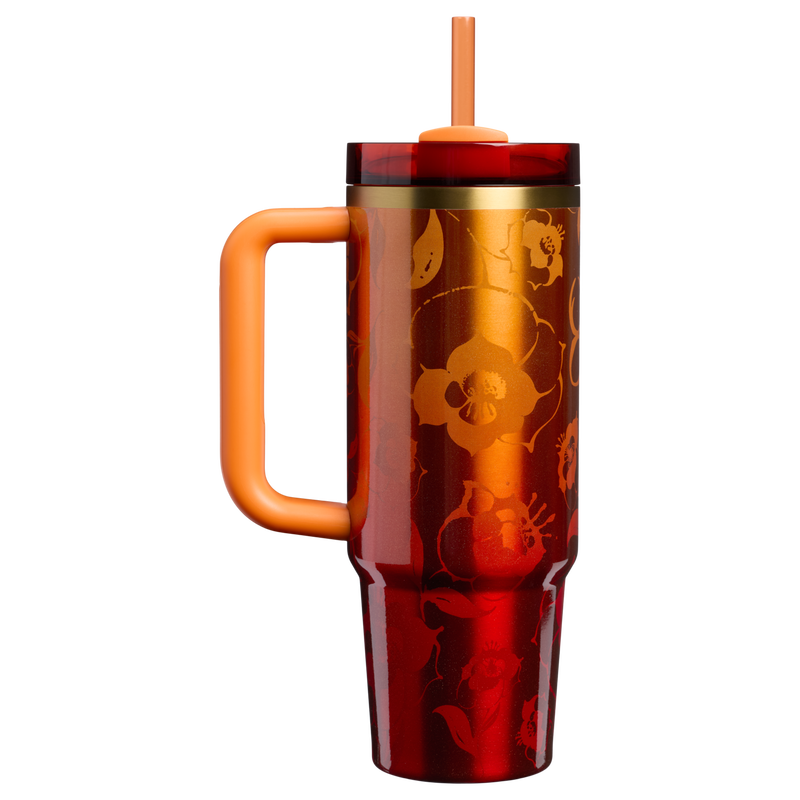 Stanley 1913 Stanley 1913 x Karol G Quencher® H2.0 FlowState™ Tumbler 0.89L in Karol G Flor | Back View