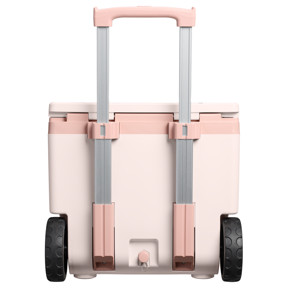 Stanley 1913 Cold-For-Days Wheeled Outdoor Cooler 47.3L en Rose Quartz | Detrás Ver