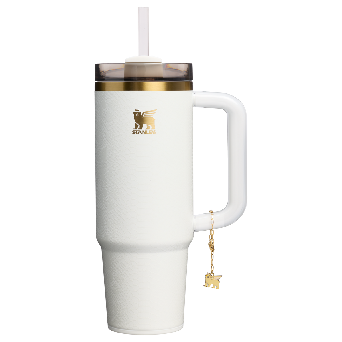 Stanley 1913 Quencher® Luxe H2.0 FlowState™ Tumbler 0.89L dans Pale Stone Snakeskin | Recto Afficher
