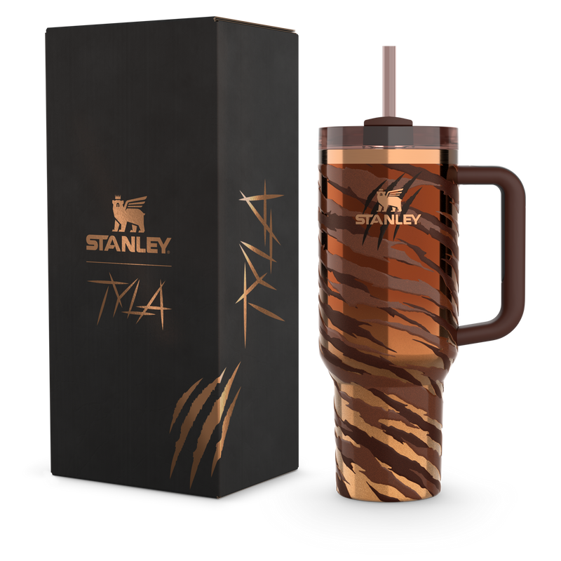 Stanley 1913 The Tyla Tyger Quencher H2.0 FlowState™ Tumbler 1.2L in Tyla Tyger | Vorderseite Anzeigen