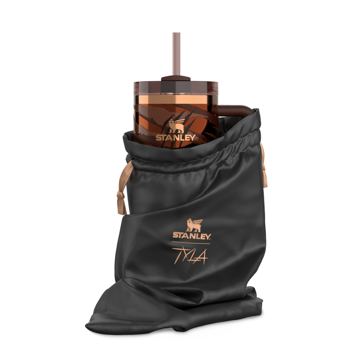 Stanley 1913 The Tyla Tyger Quencher H2.0 FlowState™ Tumbler 1.2L in Tyla Tyger | Vorderseite Anzeigen