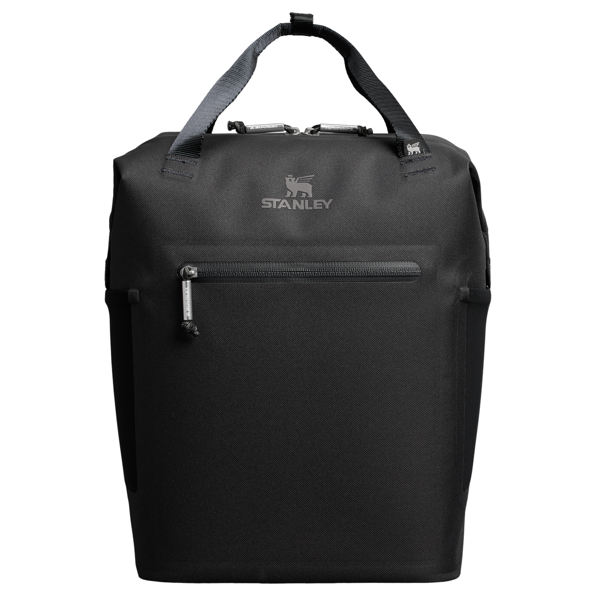 Stanley 1913 Madeleine Mini Backpack Soft Cooler 13.2L in Black | Vorderseite Zurück Anzeigen