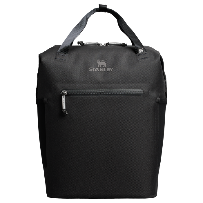 Stanley 1913 Madeleine Mini Backpack Soft Cooler 13.2L in Black | Vorderseite Zurück Anzeigen