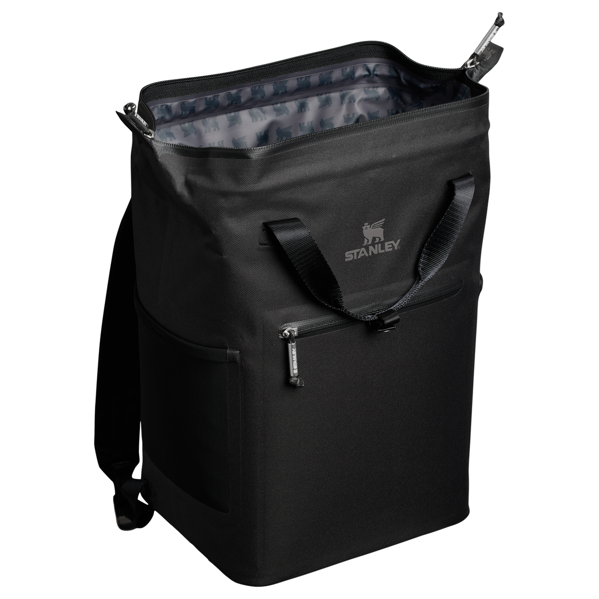 Stanley 1913 Madeleine Mini Backpack Soft Cooler 13.2L in Black | Zurück Öffnen Anzeigen