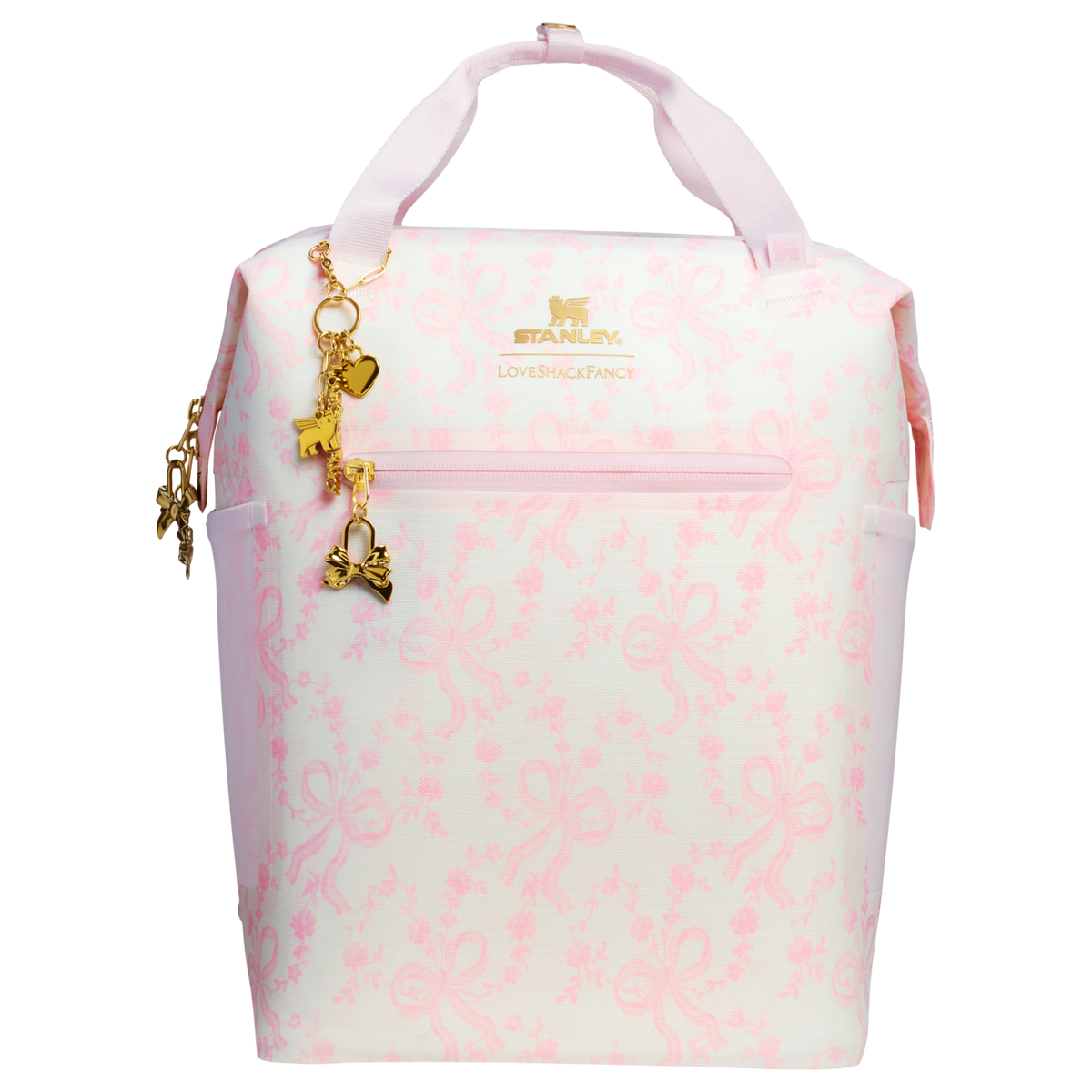 Stanley 1913 Stanley 1913 x LoveShackFancy All-Day Madeleine Mini Soft Cooler 13.2L in Coquette Bow - Chantilly | Front Back View