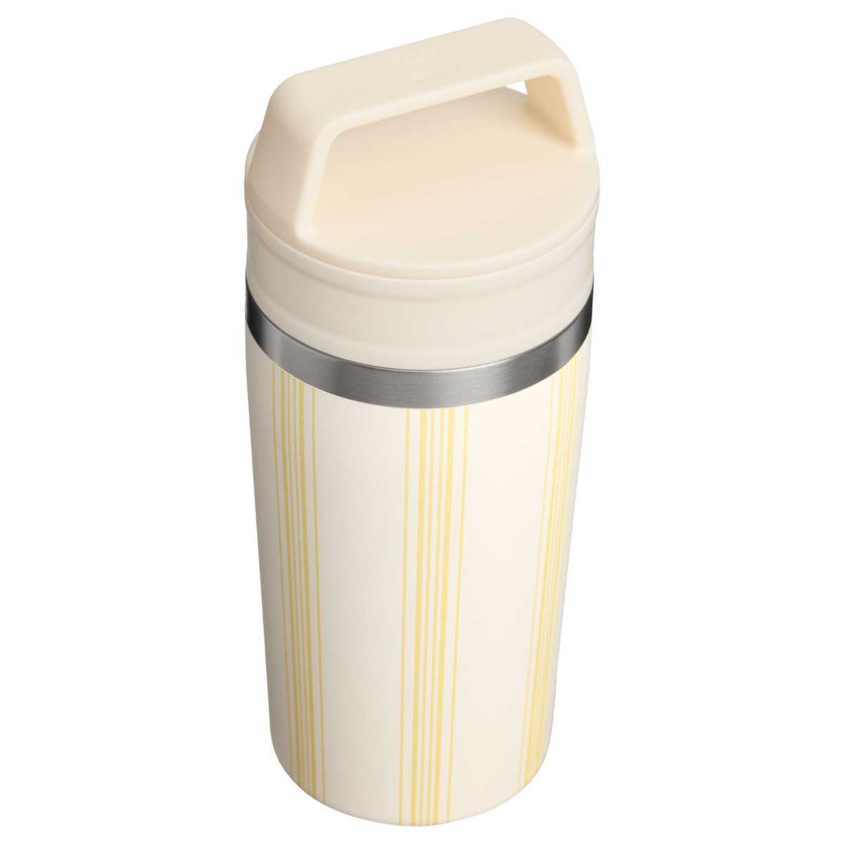 Stanley 1913 Café-To-Go Travel Mug 0.35L in Cream Picnic Stripe | Back View