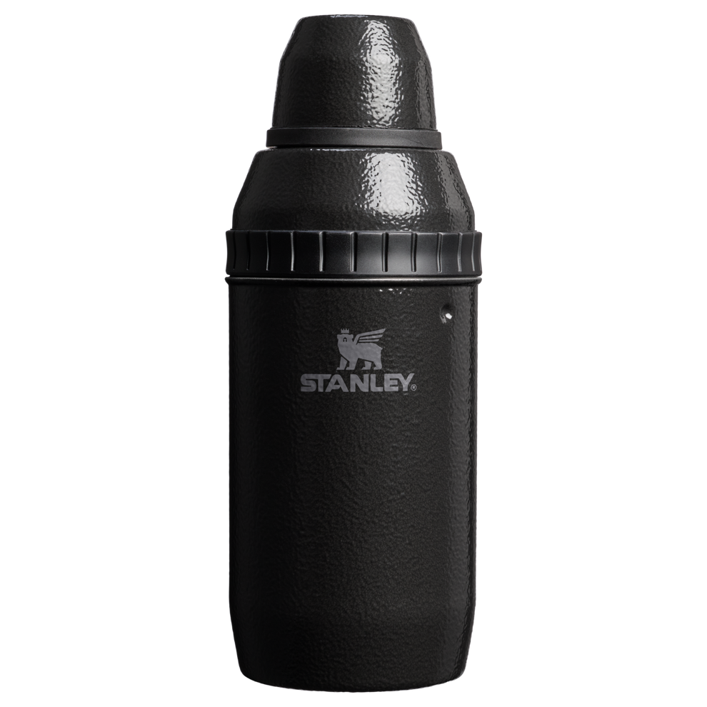 Stanley 1913 Adventure Happy Hour Cocktail Shaker Set in Hammertone Black | Front View