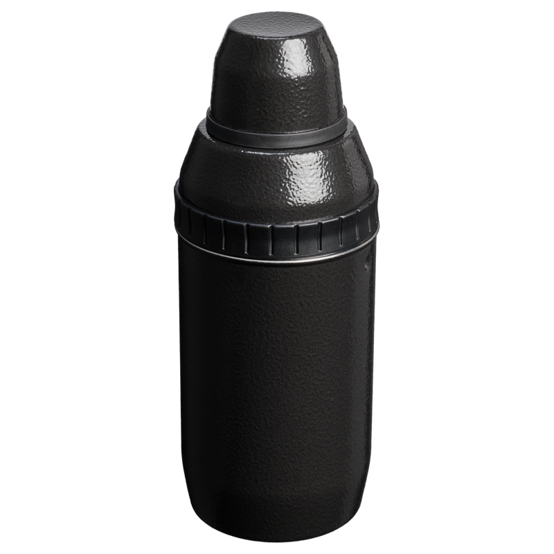 Stanley 1913 Adventure Happy Hour Cocktail Shaker Set in Hammertone Black | Back View