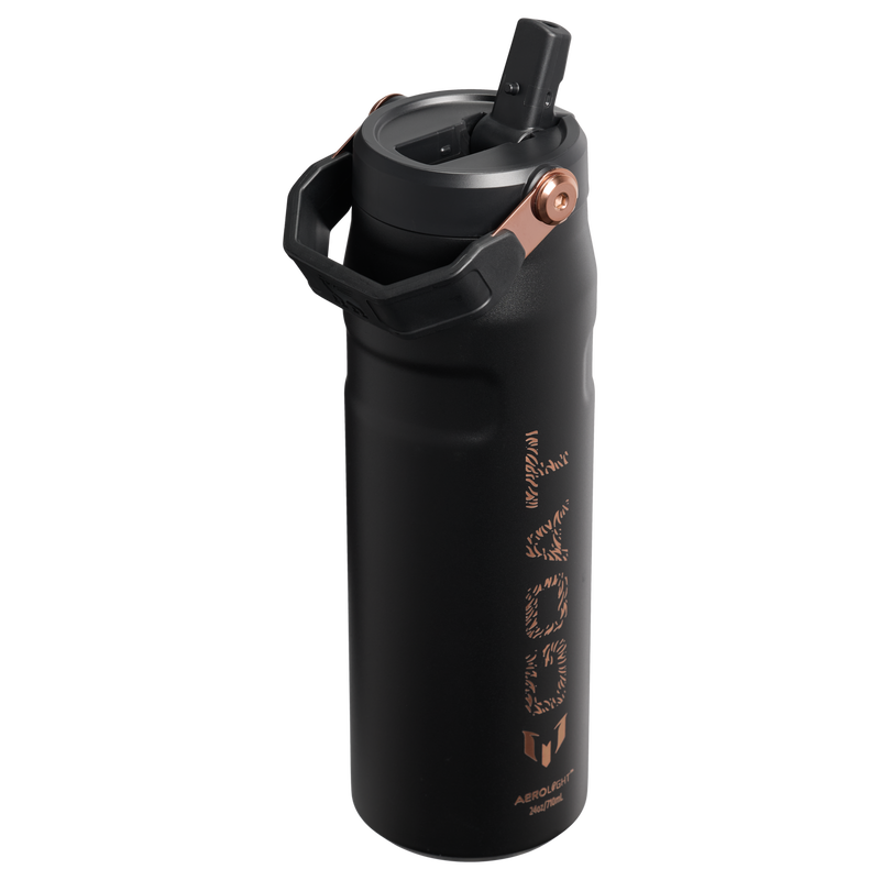 Stanley 1913 Messi x Stanley 1913 IceFlow™ Bottle Flip Straw 2.0 0.71L en Messi GOAT Black | Detrás Ver