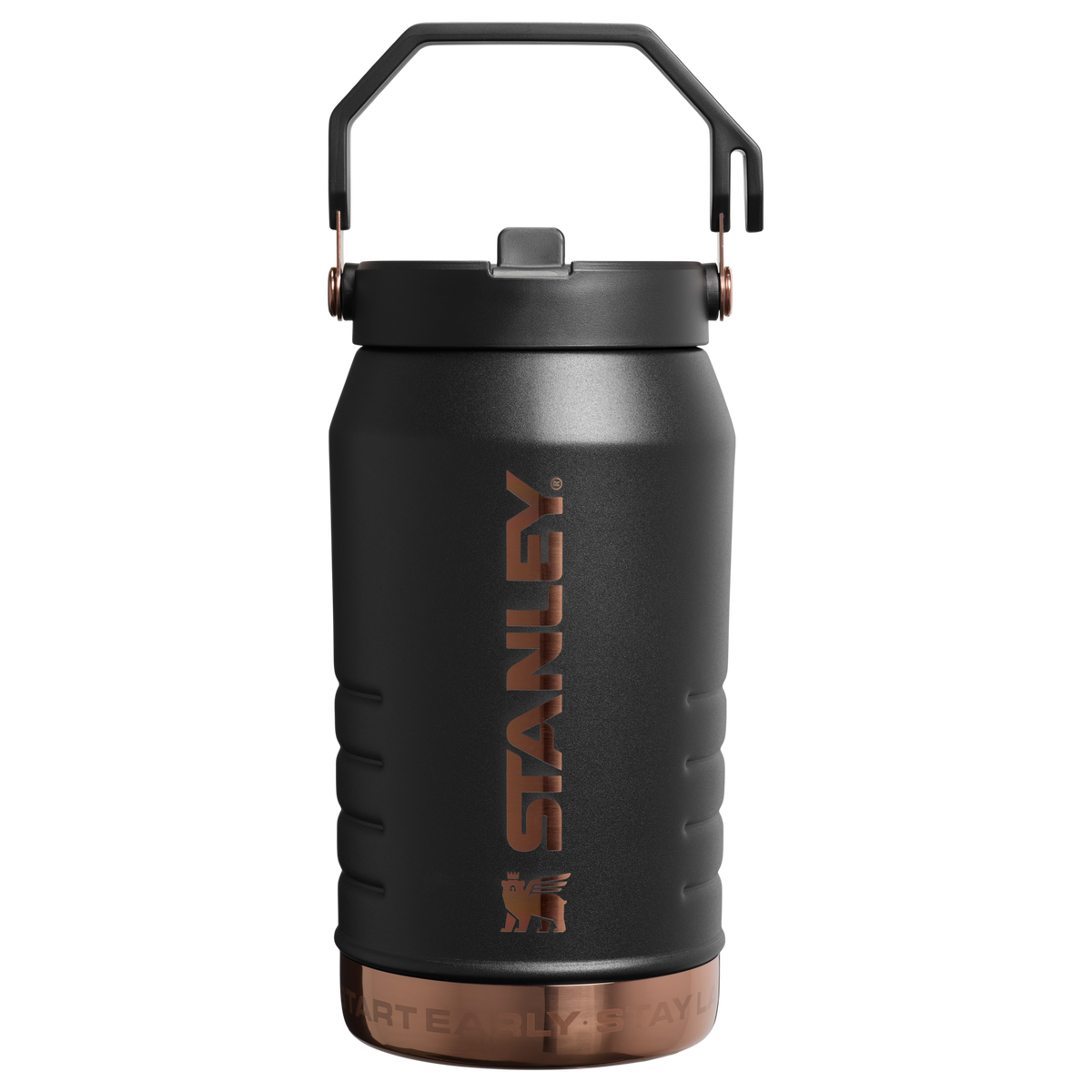 Stanley 1913 Messi x Stanley 1913 IceFlow™ Flip Straw Jug 1.9L in Messi GOAT Black | Frontale Visualizza