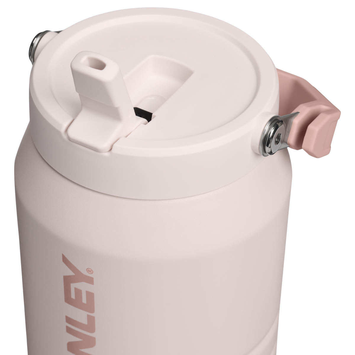 Stanley 1913 The IceFlow™ Flip Straw 2.0 Jug 1.90L dans Rose Quartz | Couvercle Détaillé Afficher