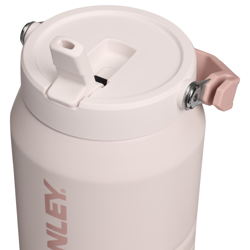 Stanley 1913 The IceFlow™ Flip Straw 2.0 Jug 1.90L dans Rose Quartz | Couvercle Détaillé Afficher