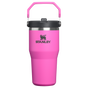 Kleurstaal voor Stanley 1913 IceFlow™ Flip Straw 2.0 Tumbler 0.59L in Hot Pink | Voorkant Bekijken