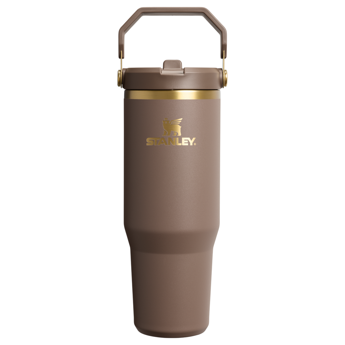 Stanley 1913 IceFlow™ Flip Straw 2.0 Tumbler 0.89L in Espresso Gold | Front View