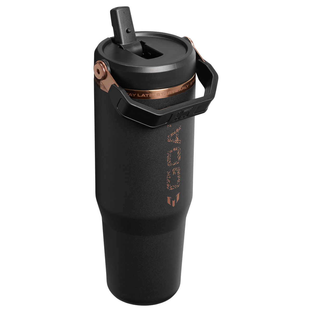 Stanley 1913 Messi x Stanley 1913 IceFlow™ Flip Straw 2.0 Tumbler 0.89L in Messi GOAT Black | Terug Bekijken