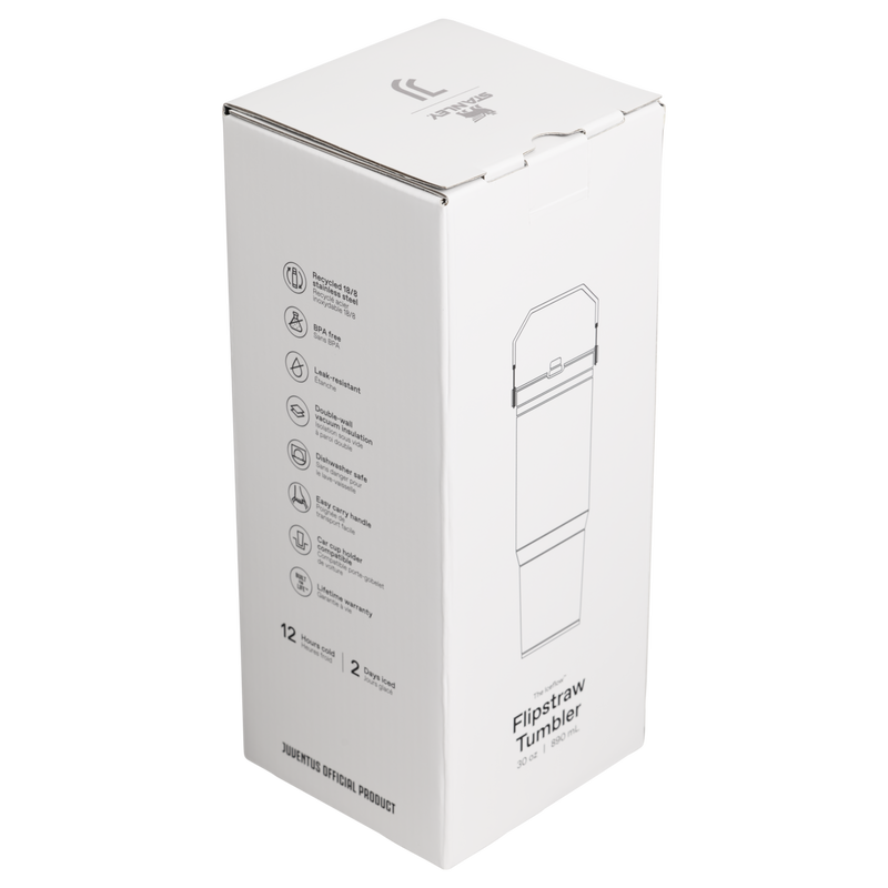 Stanley 1913 Stanley 1913 x Juventus IceFlow™ Flip Straw 2.0 Tumbler 0.89L in Coded | Back View