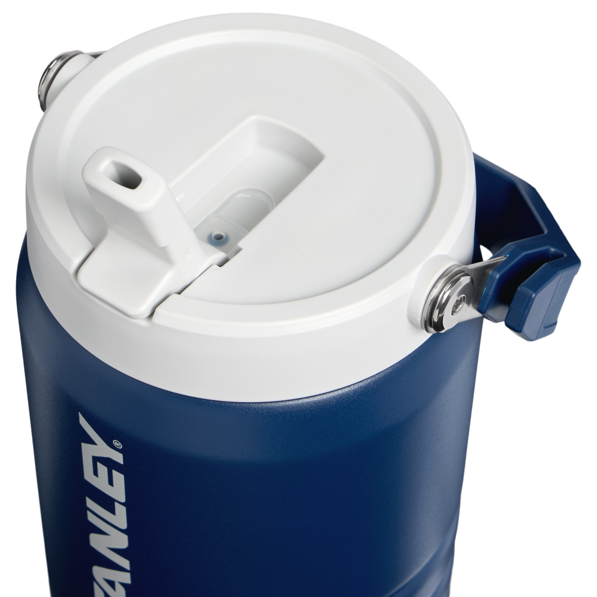 Stanley 1913 The IceFlow™ Flip Straw 2.0 Jug 1.18L dans Dark Navy | Couvercle Détaillé Afficher