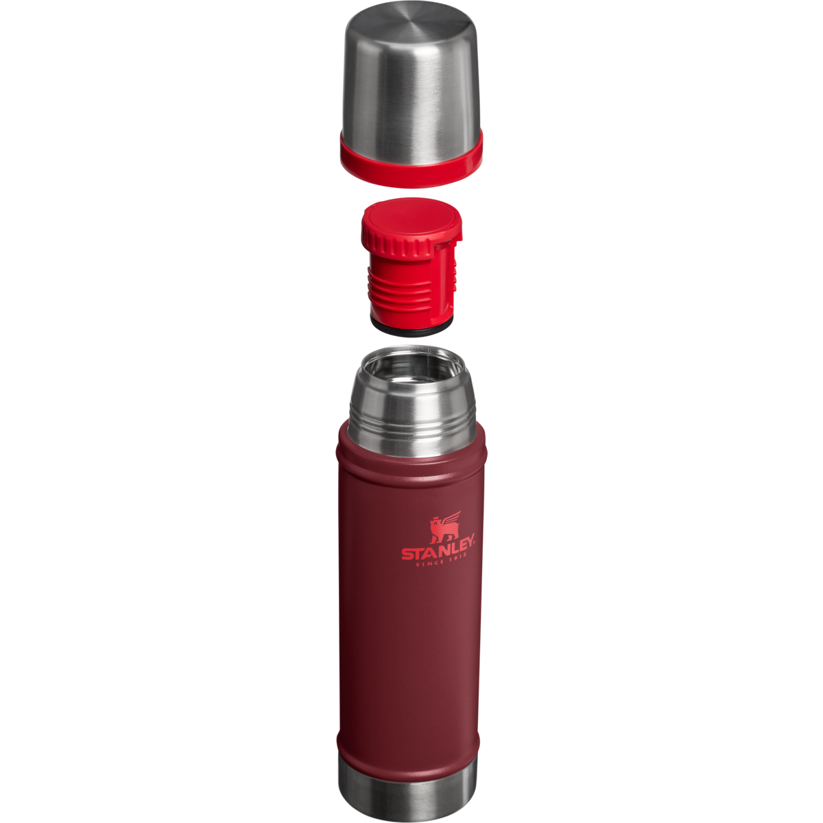 Stanley 1913 Classic Legendary Bottle 0.59L in Cranberry | Cross Section View