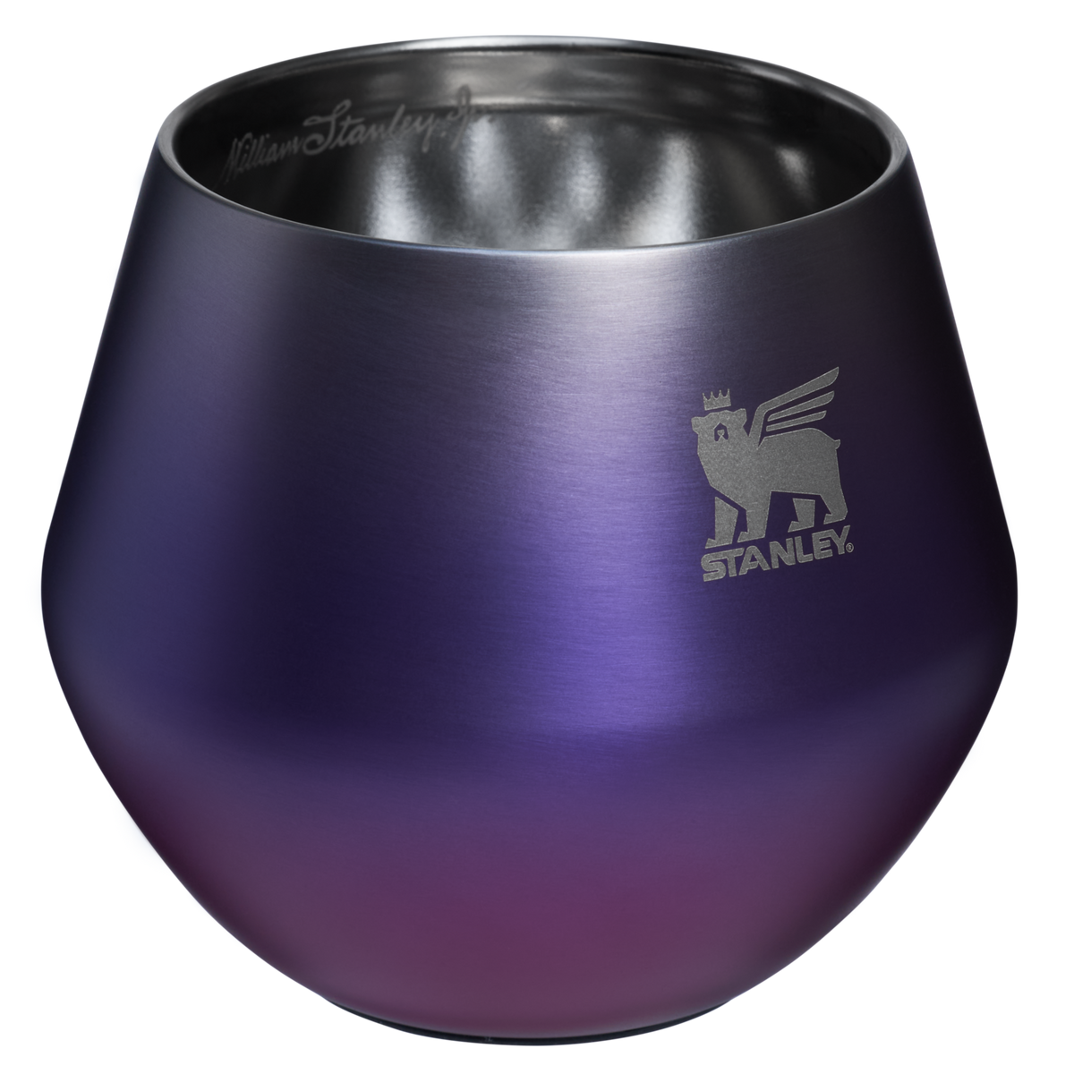 Stanley 1913 Lifted Spirits 2-in-1 Cocktail Glass 0.4L in Royal Purple Haze | Open View