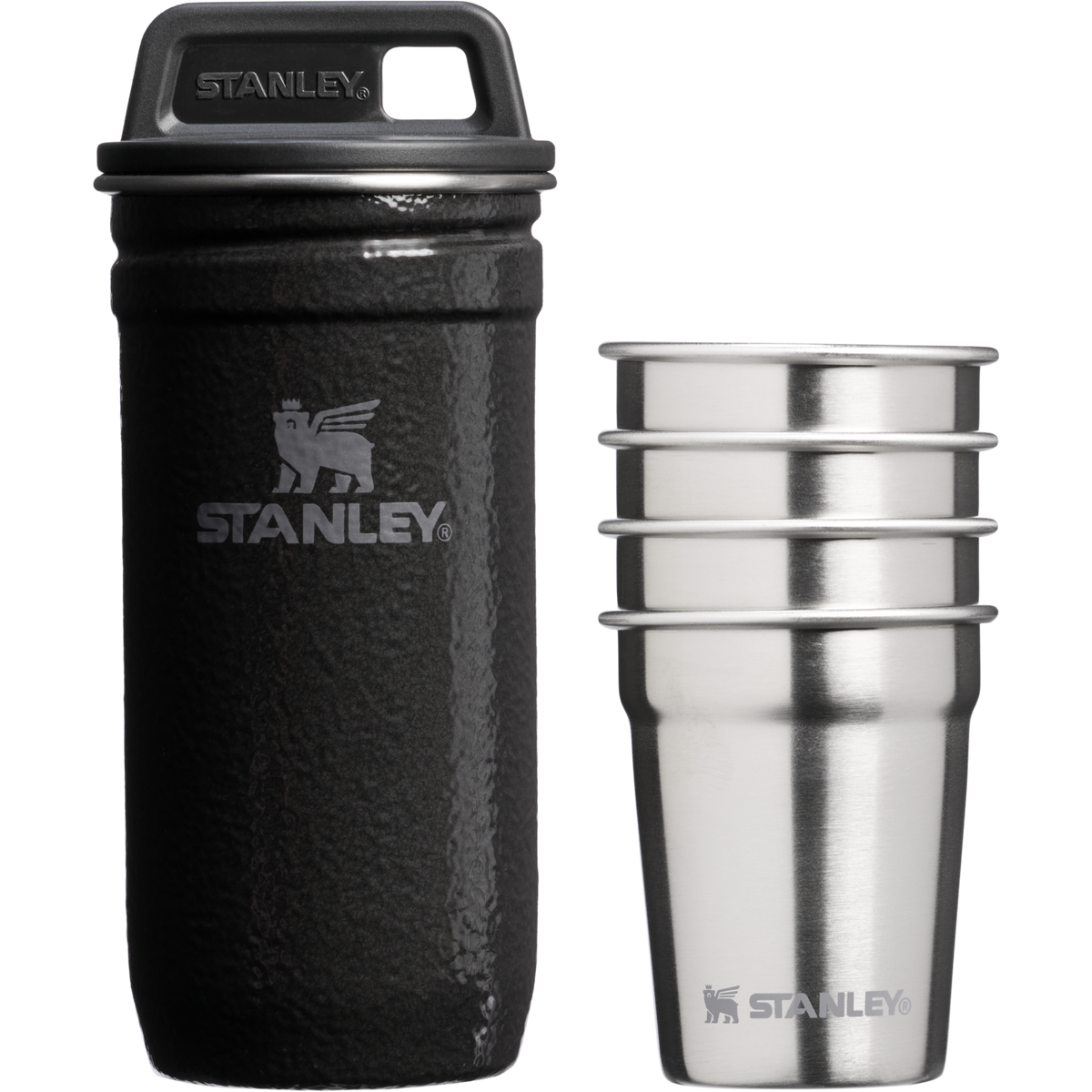 Stanley 1913 Adventure Nesting Shot Glass Set en Hammertone Black | Delante Ver