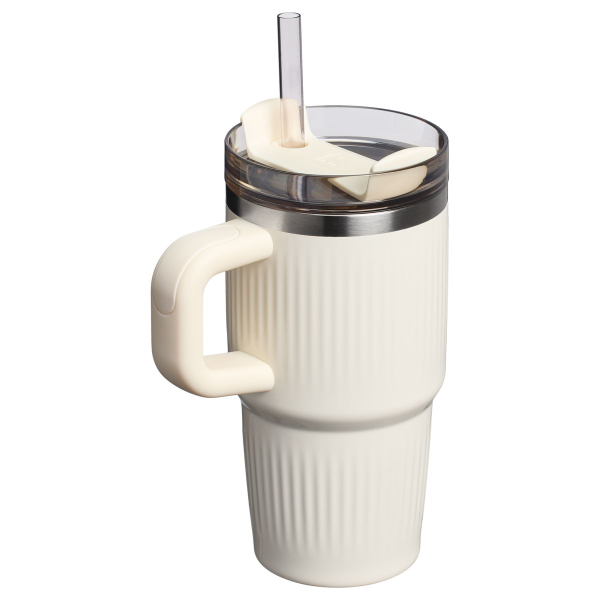 Stanley 1913 Quencher® H2.0 Fluted Tumbler 0.59L in Cream Gloss | indietro Visualizza