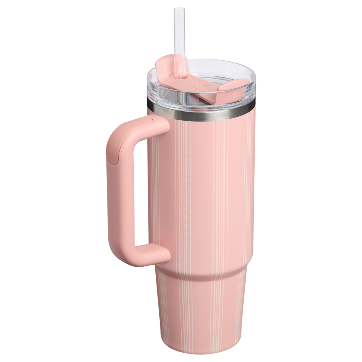 Stanley 1913 Quencher® H2.0 FlowState™ Tumbler 0.89L en Peach Rose Picnic Stripe | Detrás Ver