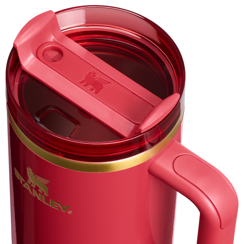 Stanley 1913 Quencher® H2.0 FlowState™ Tumbler 1.18L in Holly Berry Gloss | Coperchio Dettagliato Visualizza