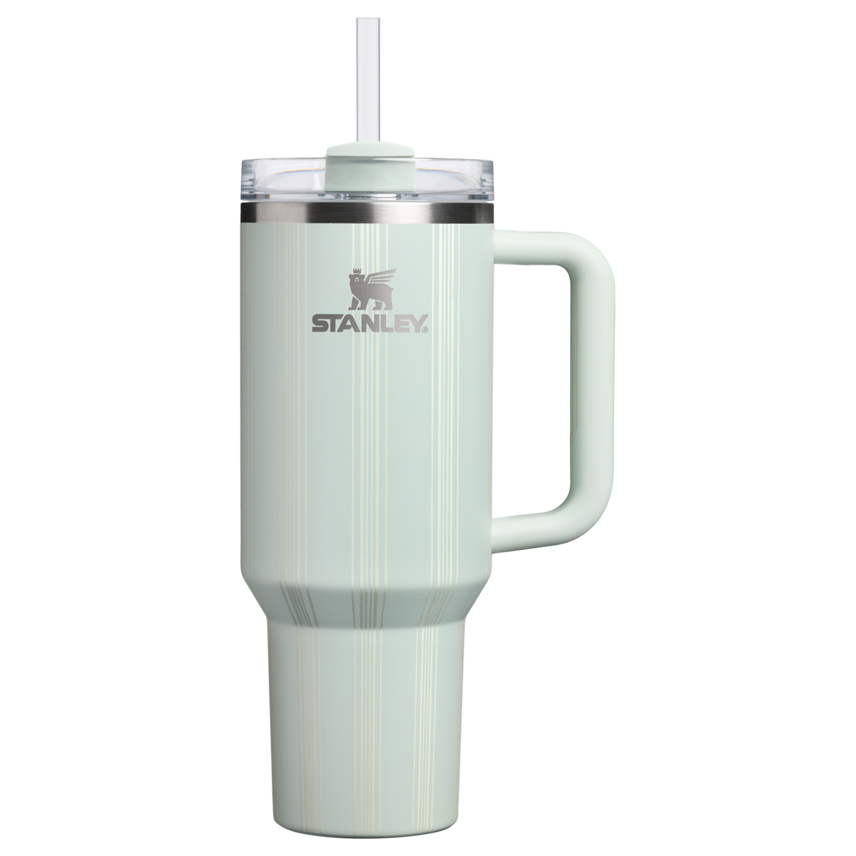 Stanley 1913 Quencher® H2.0 FlowState™ Tumbler 1.18L in Mist Picnic Stripe | Front View