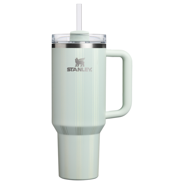 Stanley 1913 Quencher® H2.0 FlowState™ Tumbler 1.18L in Mist Picnic Stripe | Front View