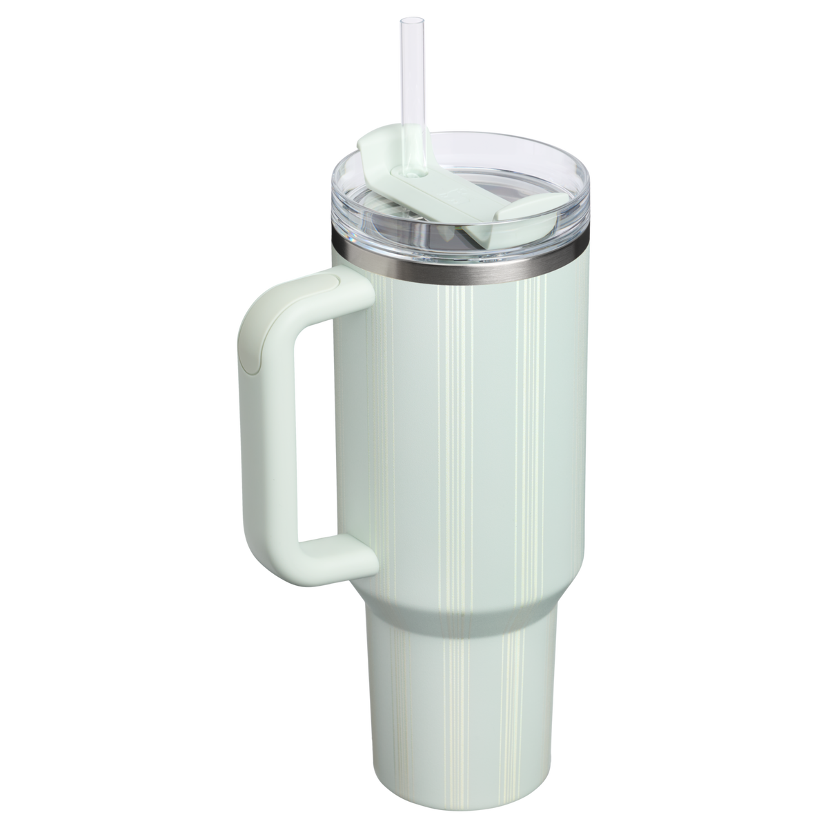 Stanley 1913 Quencher® H2.0 FlowState™ Tumbler 1.18L in Mist Picnic Stripe | Back View