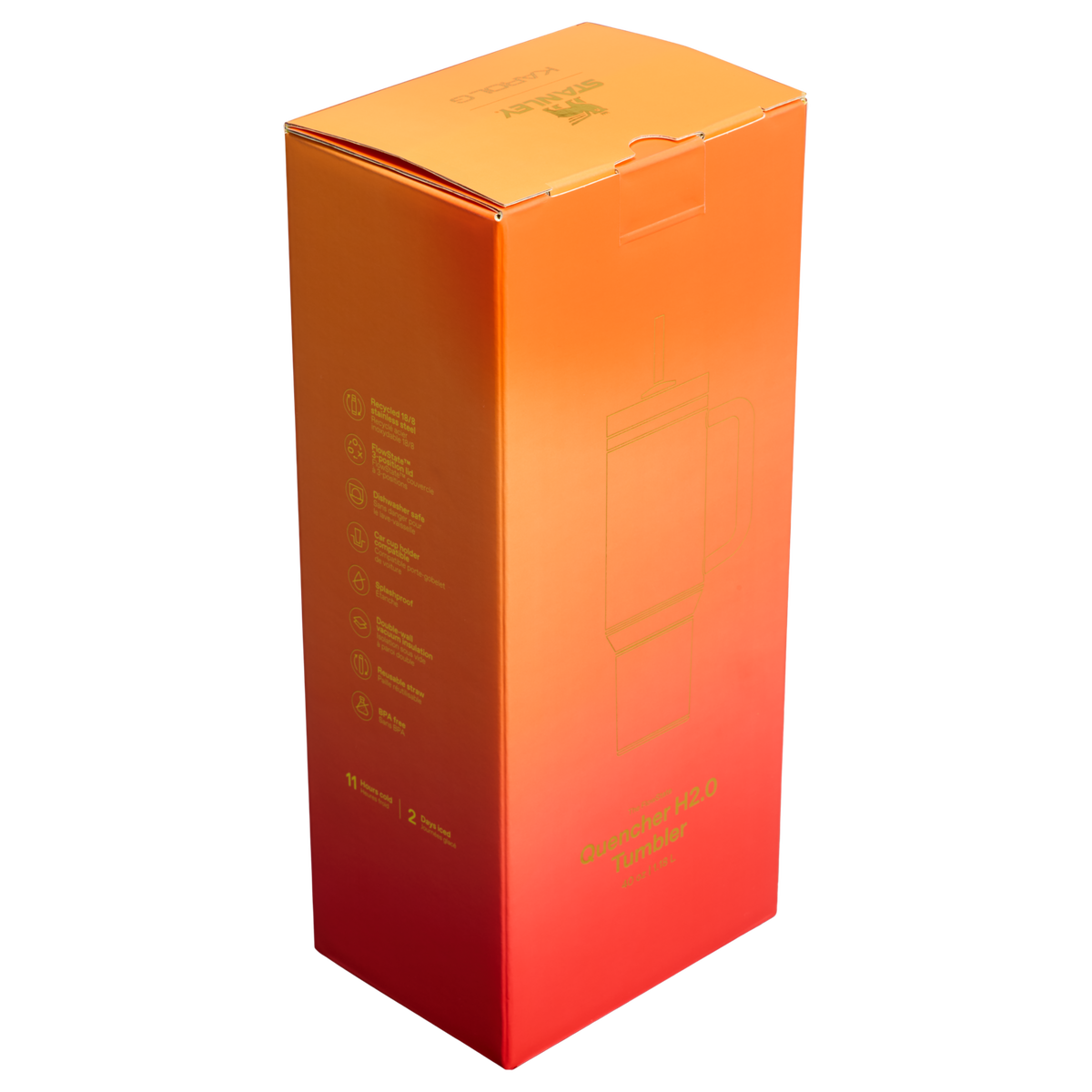 Stanley 1913 Stanley 1913 x Karol G Quencher® H2.0 FlowState™ Tumbler 1.18L in Karol G Flor | Back View