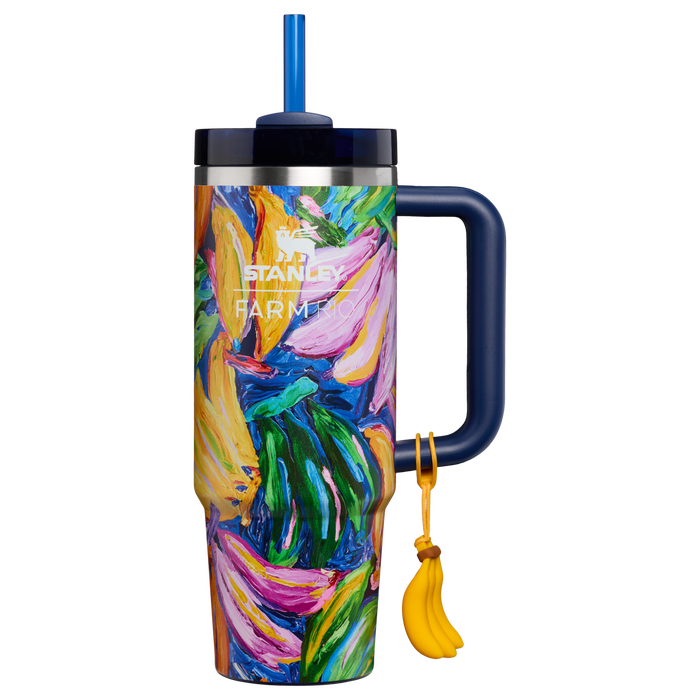 Stanley 1913 Stanley 1913 x FARM Rio Quencher® H2.0 FlowState™ Tumbler 0.89L w Farm Rio Painted Bananas | Przód Zobacz