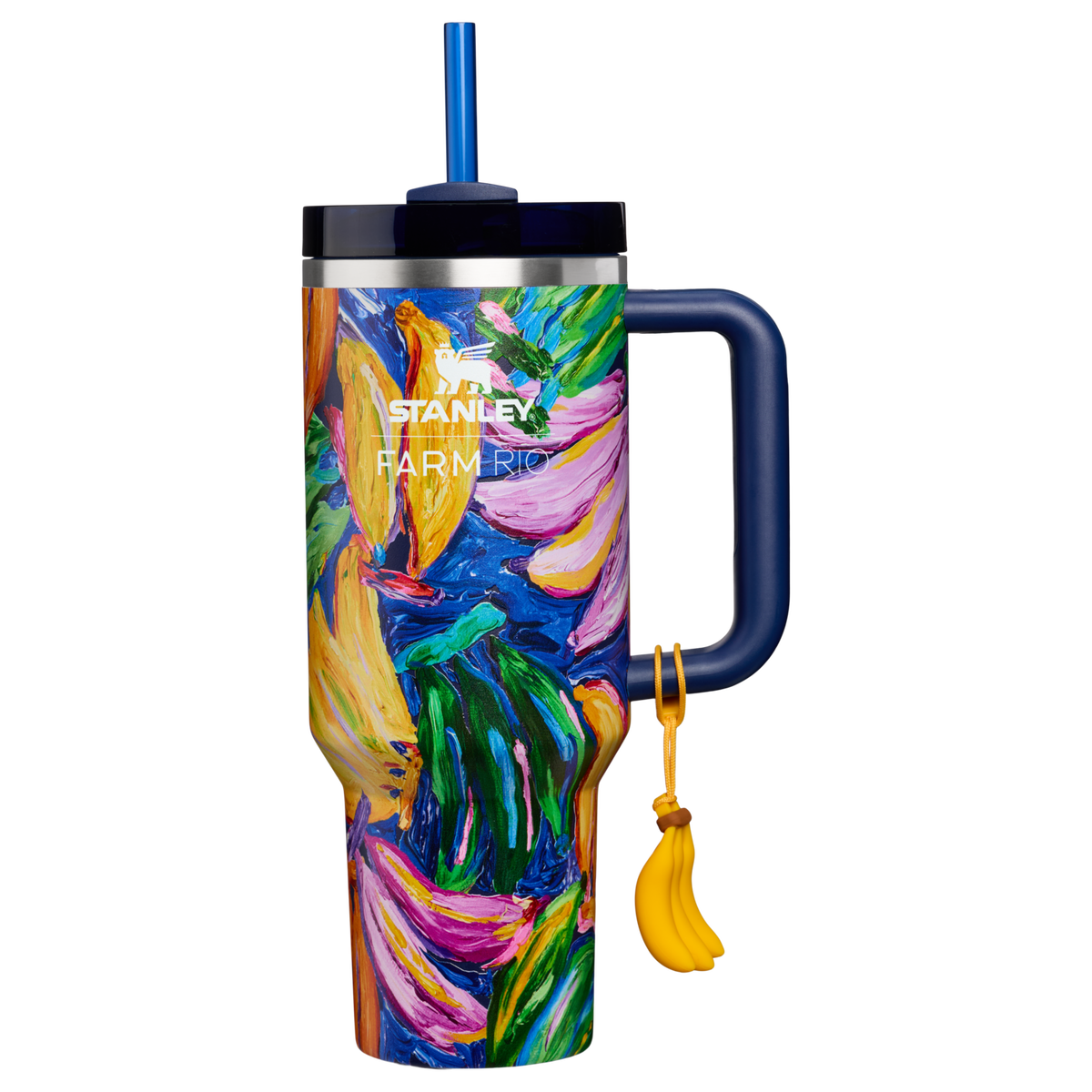Stanley 1913 Stanley 1913 x FARM Rio Quencher® H2.0 FlowState™ Tumbler 1.18L in Farm Rio Painted Bananas | Vorderseite Anzeigen