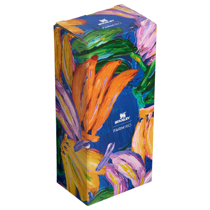 Stanley 1913 Stanley 1913 x FARM Rio Quencher® H2.0 FlowState™ Tumbler 0.89L w Farm Rio Painted Bananas | Przód Zobacz