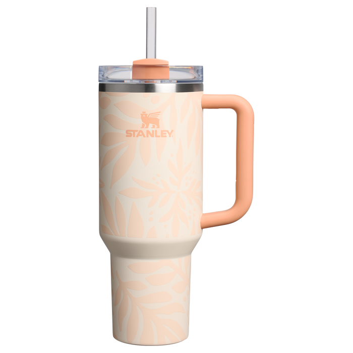Stanley 1913 Quencher® H2.O Flowstate™ Tumbler 1.18L in Apricot Palms | Voorkant Bekijken
