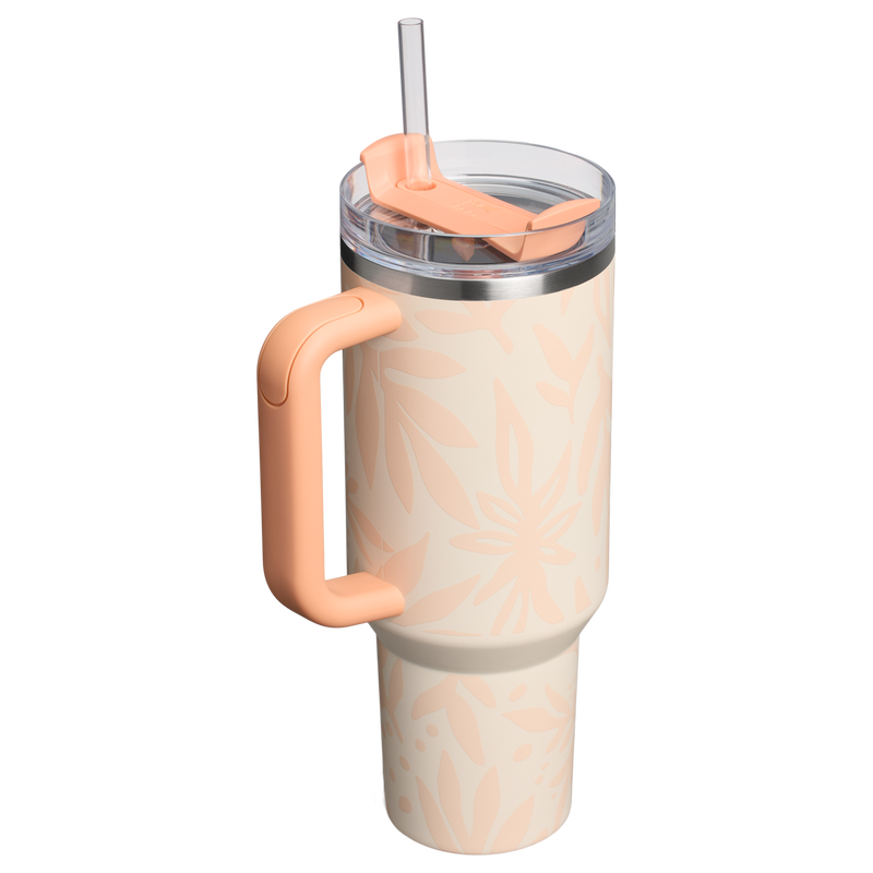 Stanley 1913 Quencher® H2.O Flowstate™ Tumbler 1.18L in Apricot Palms | Terug Bekijken