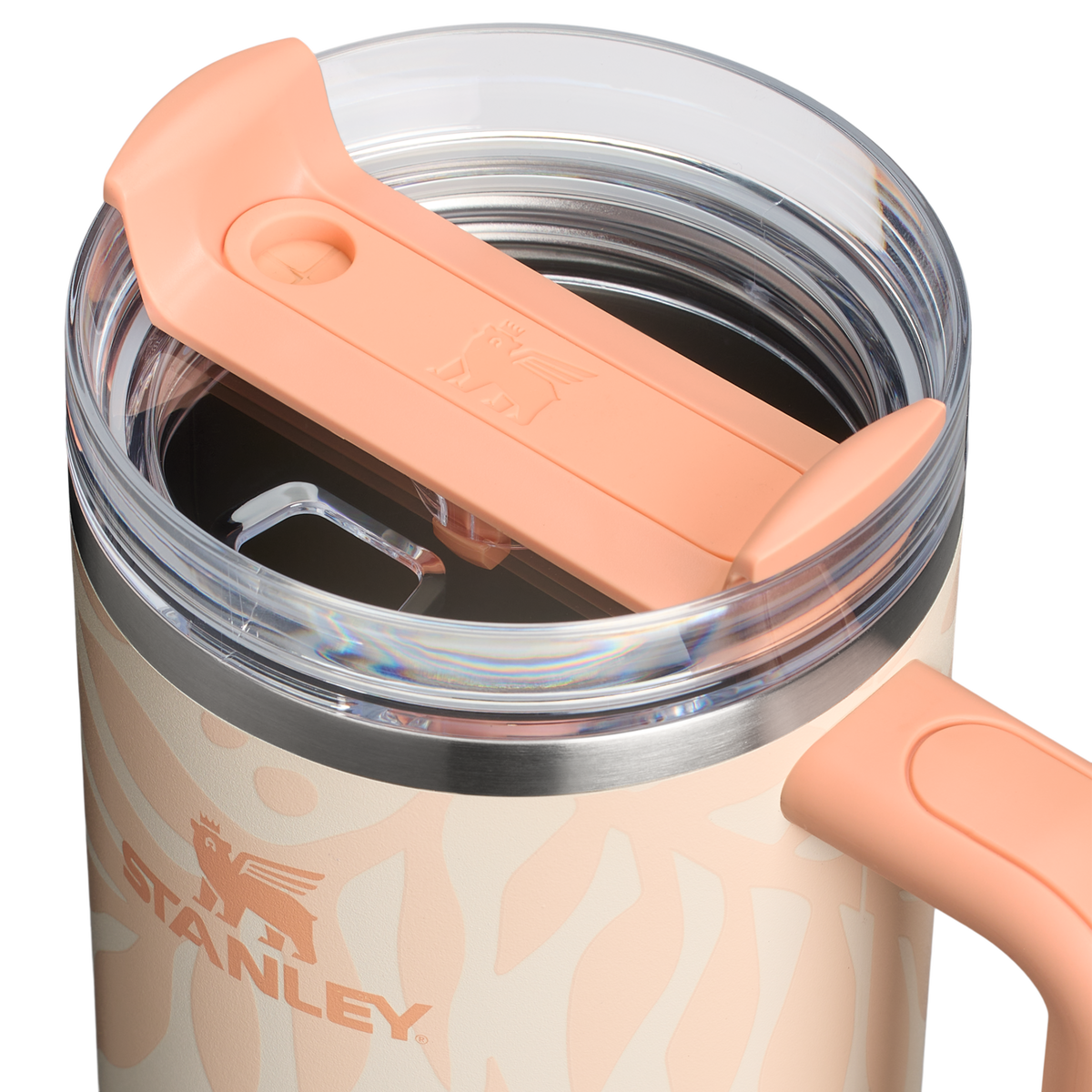 Stanley 1913 Quencher® H2.O Flowstate™ Tumbler 1.18L in Apricot Palms | Deksel Gedetailleerd Bekijken