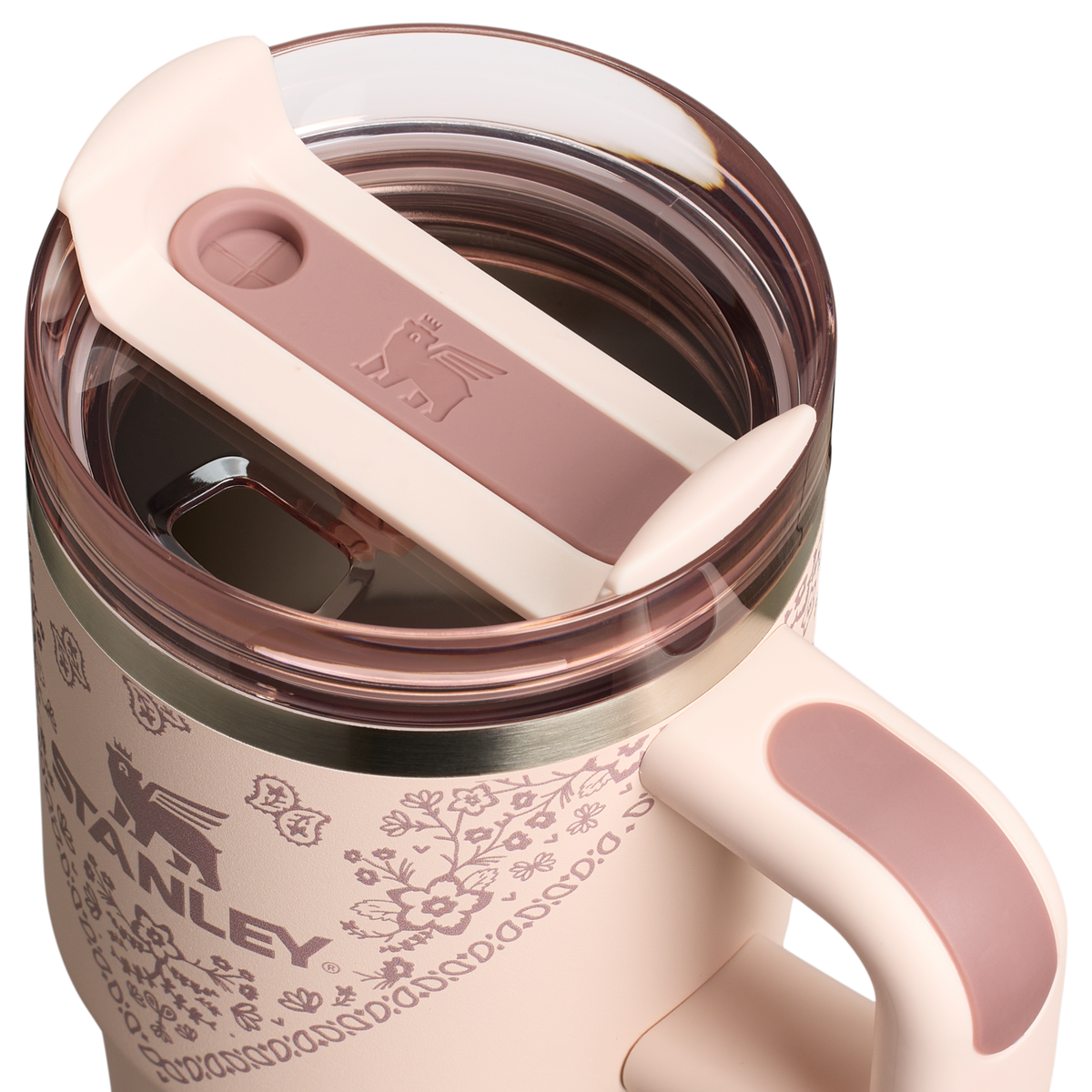 Stanley 1913 Quencher® H2.0 FlowState™ Tumbler 0.59L in Conch Floral | Deckel Detailliert Anzeigen