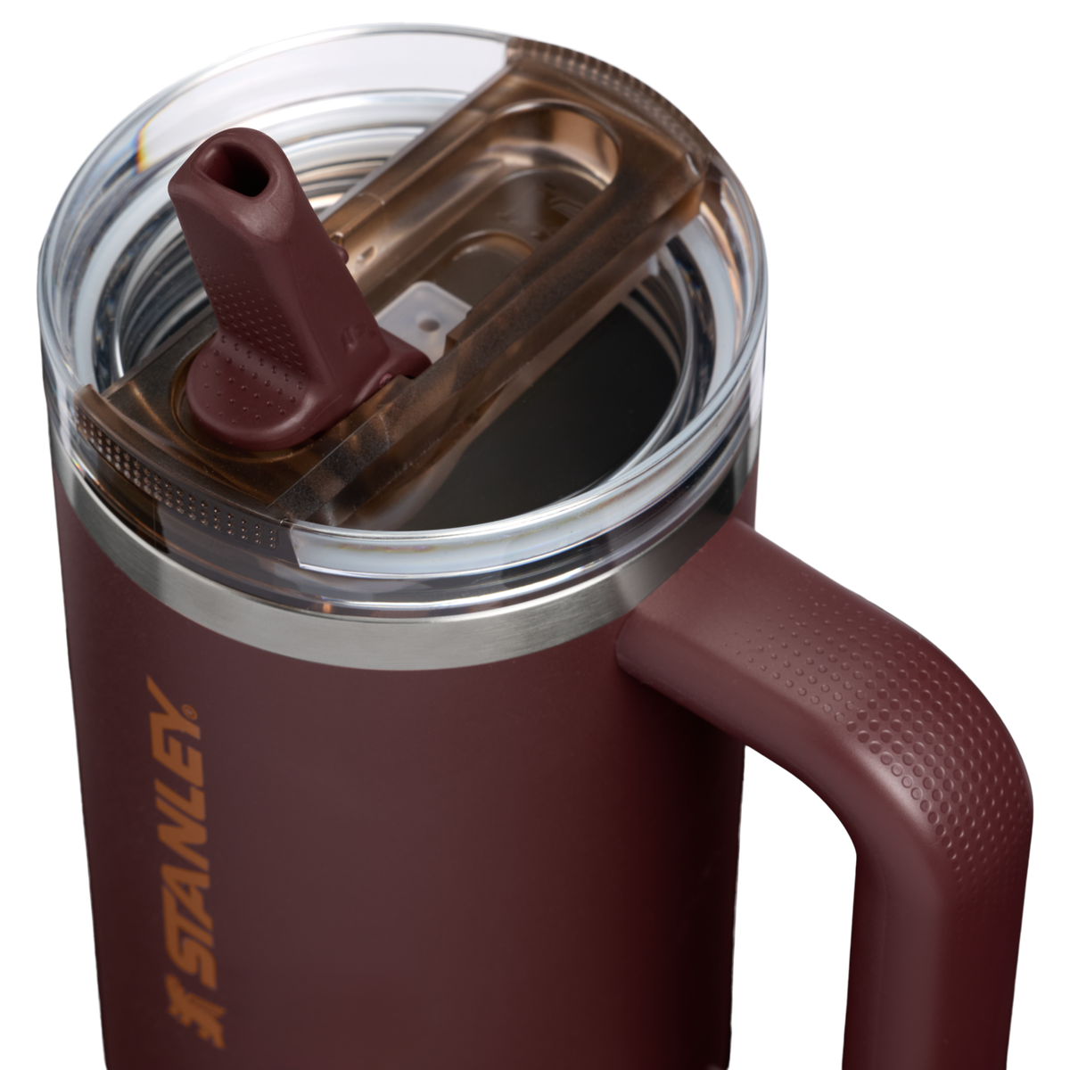 Stanley 1913 Quencher® ProTour Flip Straw Tumbler 0.89L in Coffee | Lid Detailed View