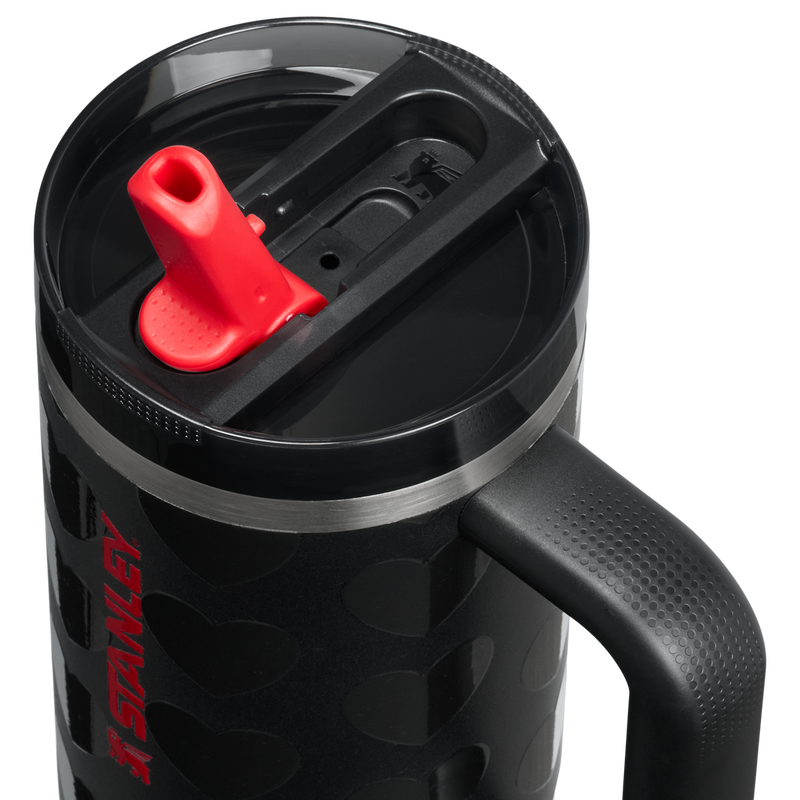 Stanley 1913 Quencher® ProTour Flip Straw Tumbler 0.89L in Black Lovely | Lid Detailed View